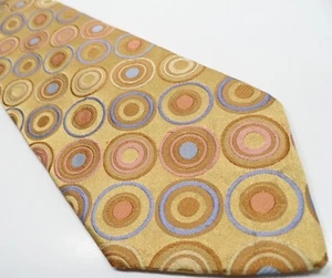 Corbata geométrica Ted Baker London para hombre 100 % seda amarilla - Imagen 1 de 9