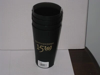 Новый с бирками 4-PK официально лицензированный матовый 20 унций Kentucky Derby 150th Cup - Изображение 1 из 3