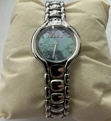 EBEL BELUGA Mini W/ Blue Mother Of Pearl Diamond Dial Quartz Ladies Watch - Image 1 of 4
