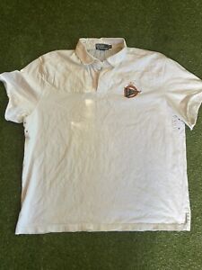 Vintage Polo Ralph Lauren Rugby PRL Sailing Shirt XXL Large P-wing 92 93 Cut Off