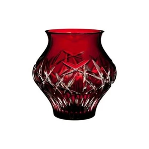 Waterford Crystal Fleurology Cleo Cachepot, Ruby - Picture 1 of 1