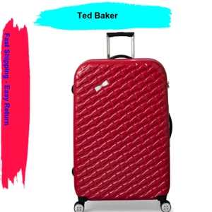 Ted Baker Women's Belle Fashion Lightweight Hardshell Spinner Luggage Red - Picture 1 of 9