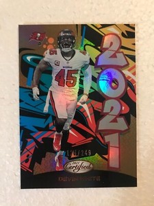 DEVIN WHITE 2021 PANINI NFL CERTIFIED GRAFFITI BRONZE PARALLEL /249