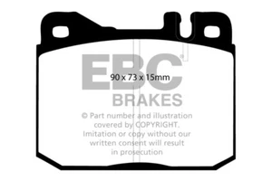 Pastillas de freno delanteras EBC Ultimax para Mercedes W114 280 CE (72 > 76) - Imagen 1 de 1