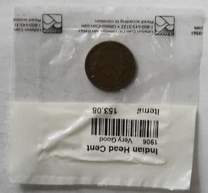 Centavo cabeza india 1906 1 c Filadelfia de Estados Unidos en muy buen estado Littleton 163,08 - Imagen 1 de 2