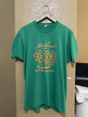 Vintage Class Of 1963 Riverside Poly High School T Shirt Single Stitch XL - Image 1 of 4