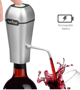 NutriChef (PSLWPMP250) Edelstahl elektrische Weinpumpe Belüfter - Bild 1 von 8