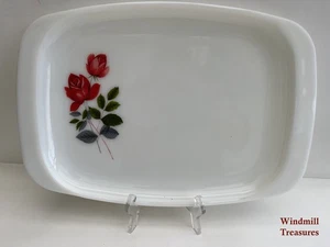PYREX JUNE ROSE LARGE PLATTER SANDWICH PARTY SERVER TRAY GREAT CONDITION - Picture 1 of 5