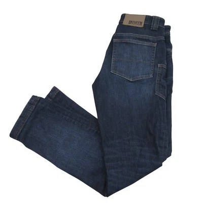 Pantalones de mezclilla Duluth Trading para hombre 30 X 32 lavado oscuro algodón elástico salón de baile doble flexibilidad Foto 1 de 4
