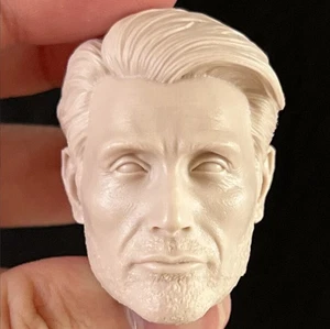 1/6 Head Sculpt Hannibal Mads Mikkelsen Fit 12'' Male Soldier Figure Body Toys - Picture 1 of 4