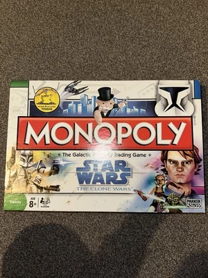 Official Star Wars The Clone Wars Monopoly Board Game With All Pieces - Image 1 of 4