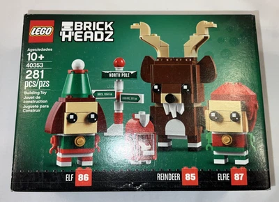 LEGO Brickheadz 40353 Reno Elfo y Elfie, caja nueva/dañada Foto 1 de 4