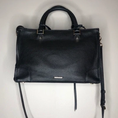 Rebecca Minkoff Regan Leather Satchel Bag/Tote with Strap - Black[MINT!!] - Image 1 of 4