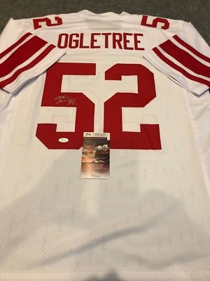 N.Y. GIANTS ALEC OGLETREE AUTOGRAPHED SIGNED JERSEY JSA COA - Image 1 of 3
