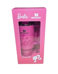 Barbie X Stanley The Flowstate Quencher H2.0 Pink Tumbler 40oz Ships Fast 🚙💨 - Picture 1 of 4