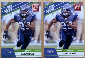 2010 DONRUSS RATED ROOKIE #34 EARL THOMAS (Lot of 2) SEAHAWKS - Picture 1 of 1