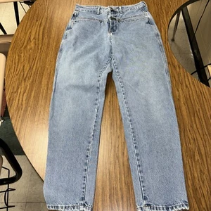 Vintage Marithe Francois Girbaud Taper Leg Jeans Women Size 11/12 Blue 90s READ - Picture 1 of 9