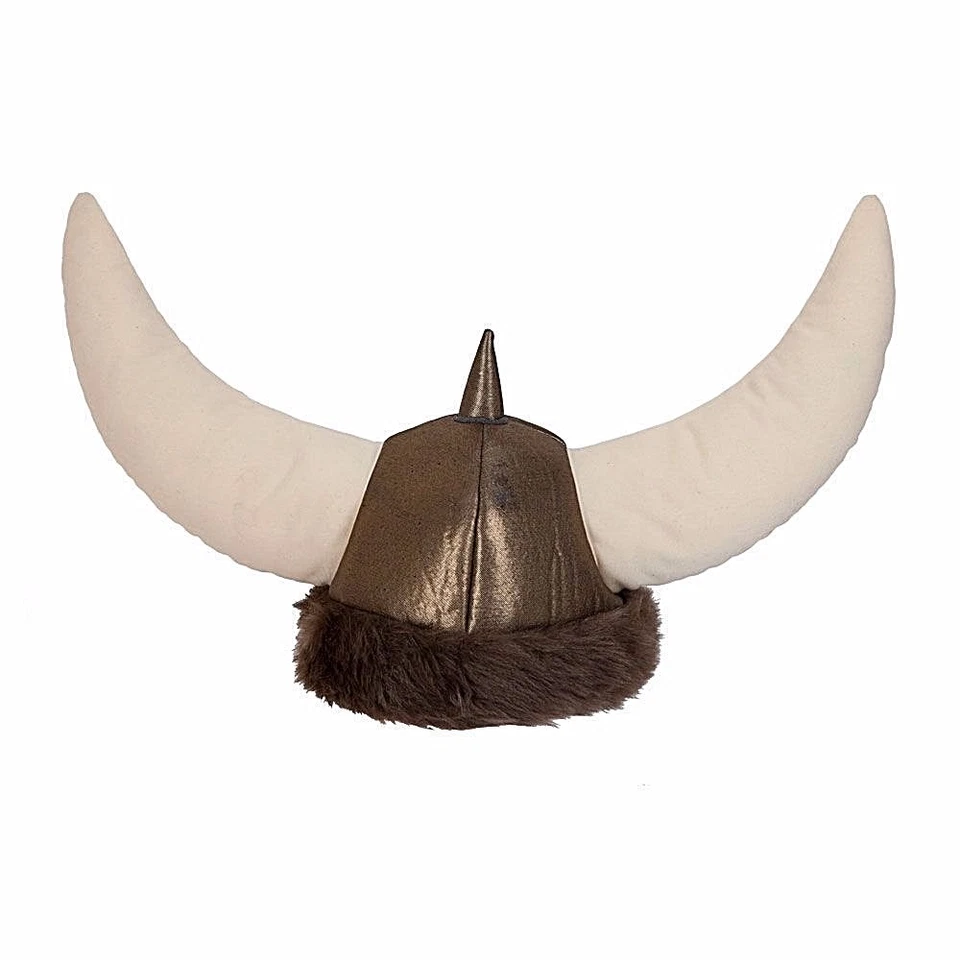 CASCO VIKINGO De lujo Material Suave Vikingos Vestido Elegante Nórdico Accesorio Sombrero Cuerno Foto 1 de 1