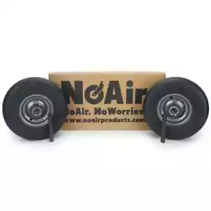 New No Air Gravely Flat Free Wheel Assemblies 11 x 4.00-5 Dark Grey S3 - Picture 1 of 2