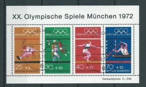 Germany Olympic Games 1972 Münich used block with cancel Fencing - Picture 1 of 1