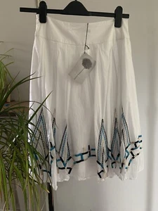 Coast Women's Midi Skirt UK 10 White Midi A-Line - Picture 1 of 3