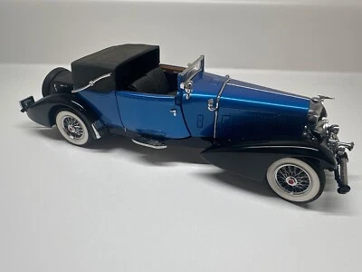 Vintage Franklin Mint 1933 Duesenberg J Victoria, blue diecast - Image 1 of 4