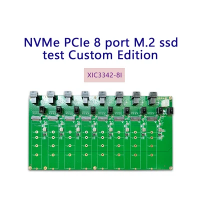 M.2 ssd test board 8-port sff-8643 NVMe adapter card - Image 1 of 4