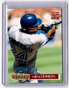 1994 Stadium Club First Day Issue Rickey Henderson Toronto Blue Jays #107