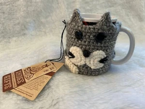 Anden Geschenke Handarbeit gehäkelt Getränkehalter Kuschelig Getränkehülle Unikat Katze Design - Bild 1 von 10