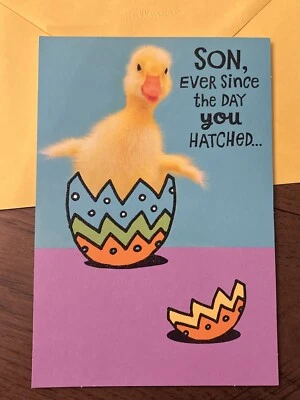 Tarjeta de felicitación Easter For You Son divertida y linda de 5,5”x8” con sello Foto 1 de 4