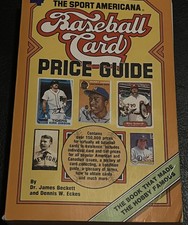 THE SPORT AMERICANA BASEBALL CARD PRICE GUIDE No 4 BECKETT CHECKLIST