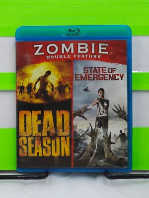 ZOMBIE DOUBLE FEATURE DEAD SEASON STATE OF EMERGENCY BLU RAY - Image 1 of 3