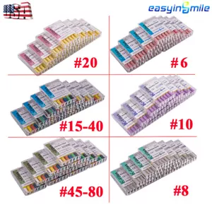 60 piezas Dental Endo lima de canal raíz K-files 25 mm acero inoxidable #6#8#10 archivos de mano - Imagen 1 de 28