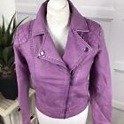 Yigga Ladies Faux Leather Jacket Chest Size 30in In Mauve