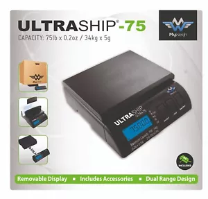 My Weigh Ultraship 75 34kg Digital Postal Parcel Scales c/w Detachable Display - Picture 1 of 3