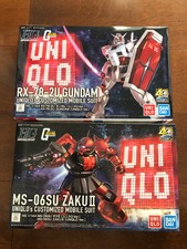 NEW Uniqlo × Gundam Gumpla 40th Anniversary RX-78-2U & MS-06SU ZAKUⅡ set JAPAN