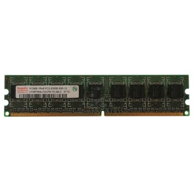 Hynix HYMP564U72CP8-Y5 512MB DDR2 DIMM ECC Unbuffered Memory Module - Image 1 of 4