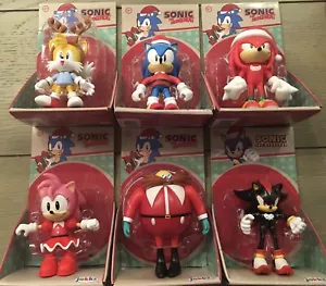 Sonic The Hedgehog Holiday Christmas 2.5" Jakks 2023 COMPLETE SET NIB - Picture 1 of 7