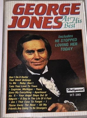 George Jones At His Best Country Music Album Cassette 1J23 - Image 1 of 4