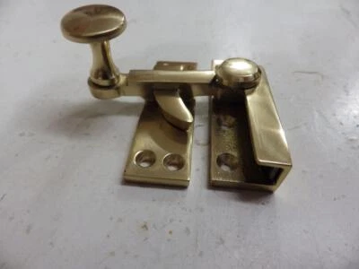 brass sash window fastener,lever arm smooth victorian Knob,Superior brass 3018 - Image 1 of 4