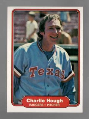1982 Fleer Charlie Hough Texas Rangers #319 Near Mint or Better - Image 1 of 2