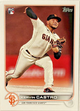 2022 TOPPS #413 KERVIN CASTRO *ROOKIE CARD* SAN FRANCISCO GIANTS