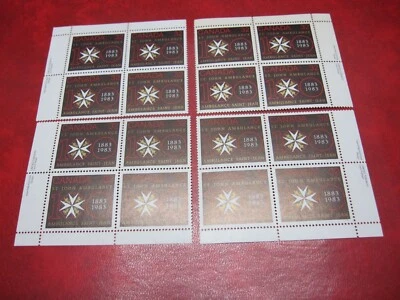 CANADA Unitrade# 980 32c ST. JOHN AMBULANCE CENTENARY SET OF 4 INSCRIPTION MNH - Image 1 of 2