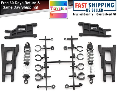 Fits Traxxas Rustler 2WD Stampede Suspension A-Arms, Rear Shocks Dampers Springs - Image 1 of 4