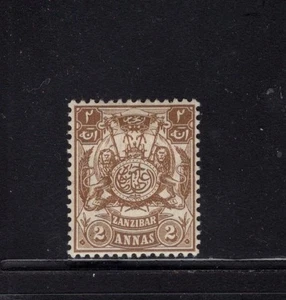 Zanzíbar 1904 2a marrón leones por escudo monograma del sultán como nuevo SG 212 Sc 81 - Imagen 1 de 2