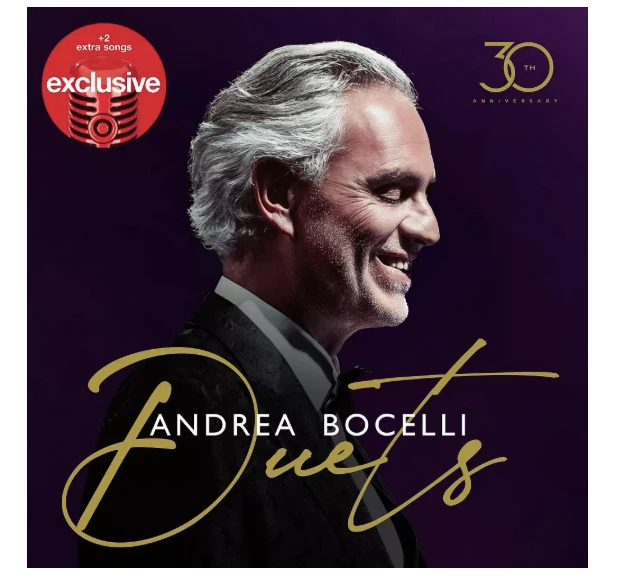 Andrea Bocelli DUETS 2x CD 2024 DECCA TARGET Chris Stapleton Elisa