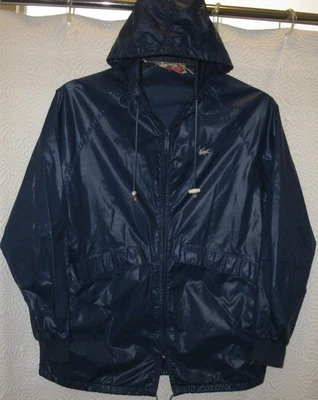 Cortavientos vintage Lacoste manga larga años 80 cremallera capucha hombre talla pequeña Foto 1 de 2