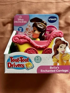 VTech Toot-Toot Drivers Belle's Enchanted Carriage Princesa Disney - Imagen 1 de 3
