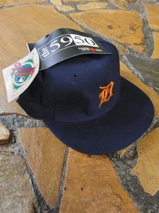 Vintage Detroit Tigers Fitted Hat New Era 7 3/8 Diamond Collection 5950 Pro Wool - Bild 1 von 16