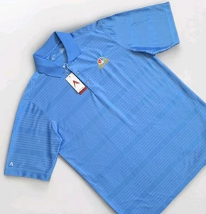Camisa Polo Antigua Para Hombre Azul Mediana Manga Corta Absorción Desierto Deportes Golf - Imagen 1 de 11